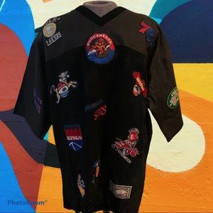 Rare Vintage Jeff Hamilton Suede/Leather Pullover